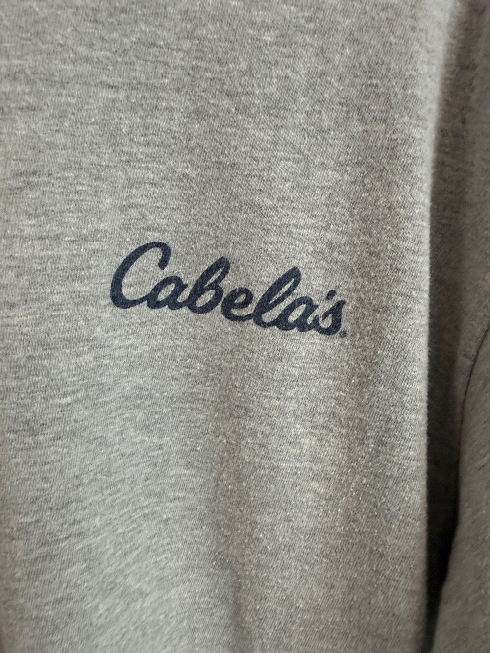 Cabela's Light Gray Short Sleeve Logo Tee - Picture 4 of 5